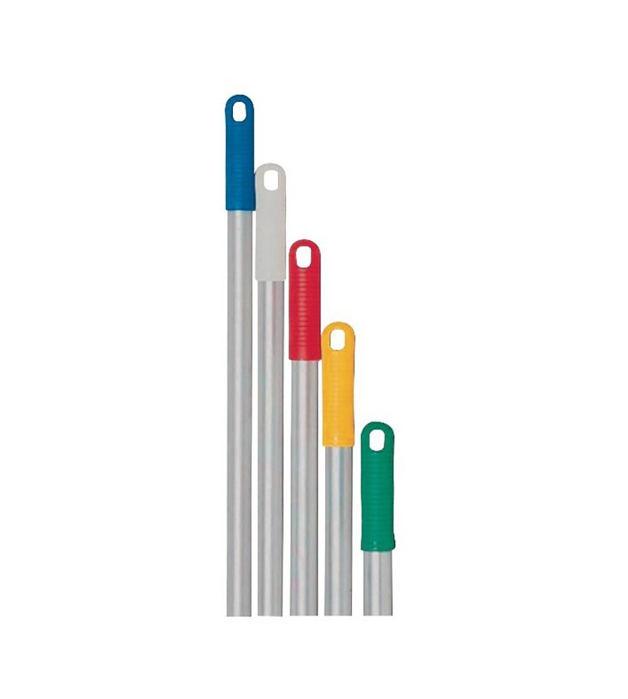 MANCHE EN ALUMINIUM RECOUVERT ABS D.25 MM COULEUR VERTE, VIS FRANCAISE