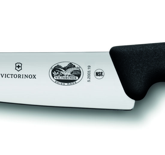 COUTEAU DECOUPER VICTORINOX MANCHE NOIR SURMOULE LONGUEUR DE LAME: L-190 MM