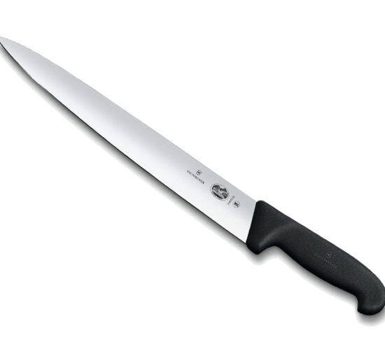 COUTEAU TRANCHELARD VICTORINOX MANCHE NOIR LONGUEUR DE LAME: L-300 MM