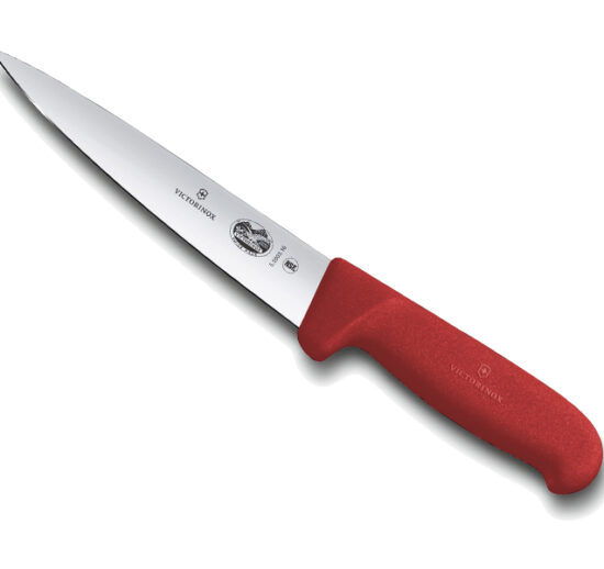 COUTEAU A SAIGNER VICTORINOX MANCHE ROUGE SURMOULE LONGUEUR DE LAME: L-160 MM