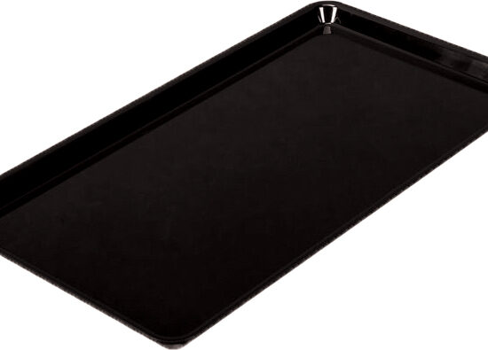 PLAT RECTANGULAIRE PLEXIGLAS NOIR 600X400 MM