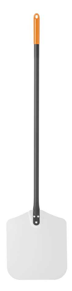 PELLE A ENFOURNER EN ALUMINIUM ANODISE PALETTE CARREE PLEINE 305X305, MANCHE L-1015MM