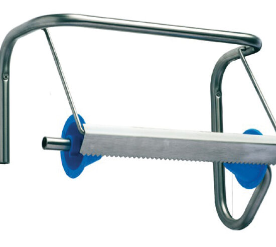 SUPPORT MURAL INOX DEROULEUR DE BOBINE L-350 MM ESSUIE MAINS