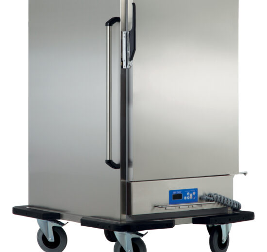 ARMOIRE INOX DE TRANSFERT CHAUFFANTE 10XGN2/1-55 EMBOUTIS AU PAS DE 57 MM