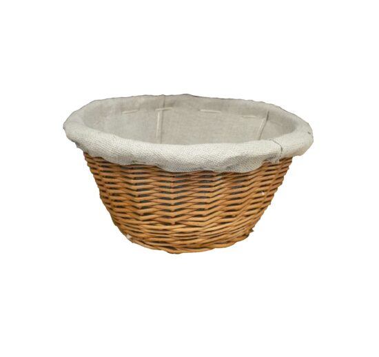 BANNETON ROND ENTOILES LIN, OSIER NOISETTE