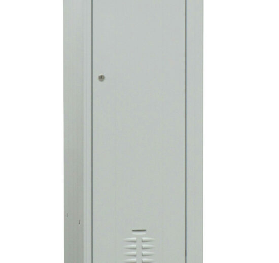 VESTIAIRE INDUSTRIE SALISSANTE ACIER SUR BANC DESSUS BOIS, 1 CASE, COULEUR GRIS RAL 7035