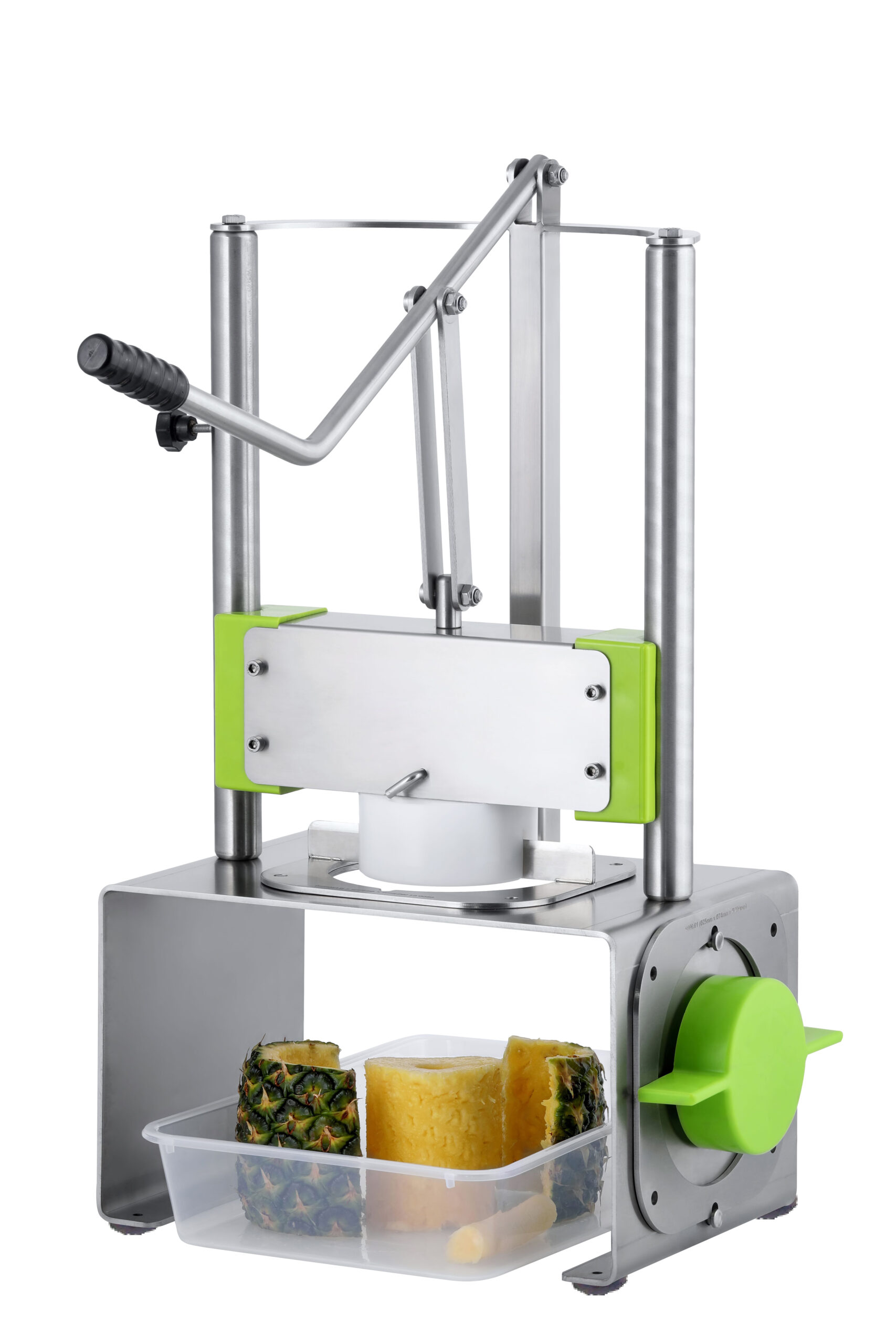 MACHINE A PELER ANANAS, CONSTRUCTION INOX LIVREE AVEC ACCESSOIRES D.89 MM