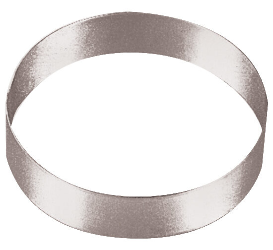 CERCLE A ENTREMETS INOX DIAMETRE 200 MM