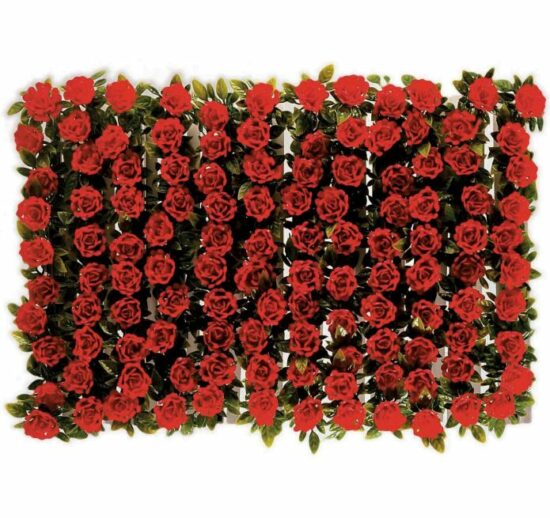 BOITE DE 12 BARRETTES ROSES ROUGES