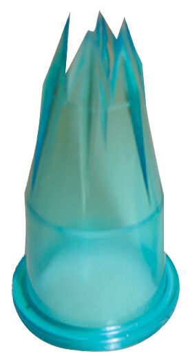 DOUILLE CANELEE EN POLYCARBONATE 8 DENTS DIAMETRE 14 MM