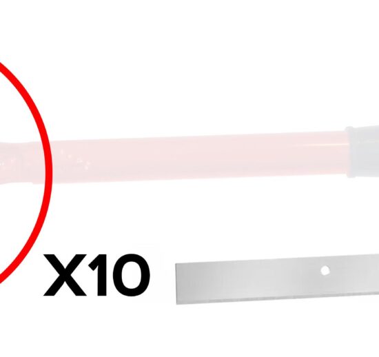 PAQUET DE 10 PCS LAMES DE RECHANGE L-100 MM POUR GRATTOIR A PLANCHA 855201