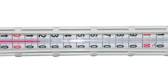 THERMOMETRE CONFISEUR EN GAINE GRISE +80/+200°C