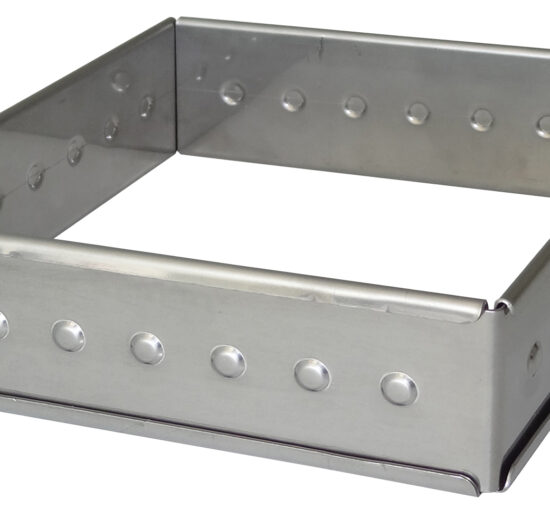 TABLE SUPPORT TRANCHEUR INOX 304 DESSUS EP.15/10 PARE-HAELEINE PLEXI. 600X500X EP.6MM