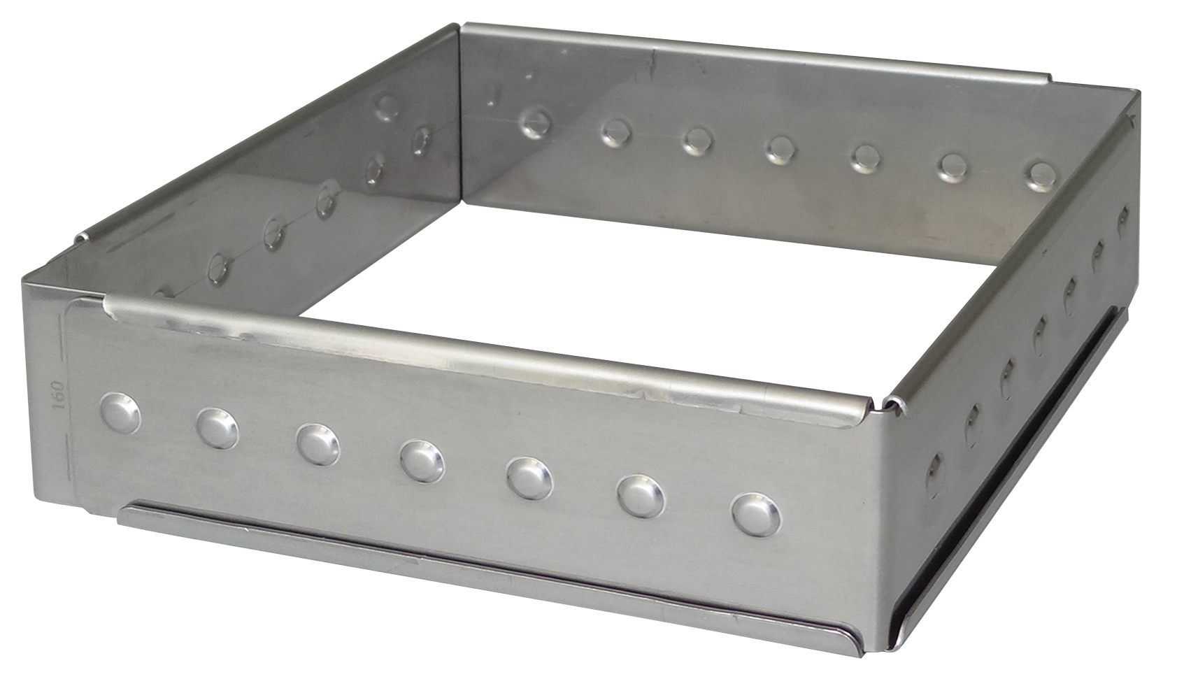 TABLE SUPPORT TRANCHEUR INOX 304 DESSUS EP.15/10 PARE-HAELEINE PLEXI. 600X500X EP.6MM