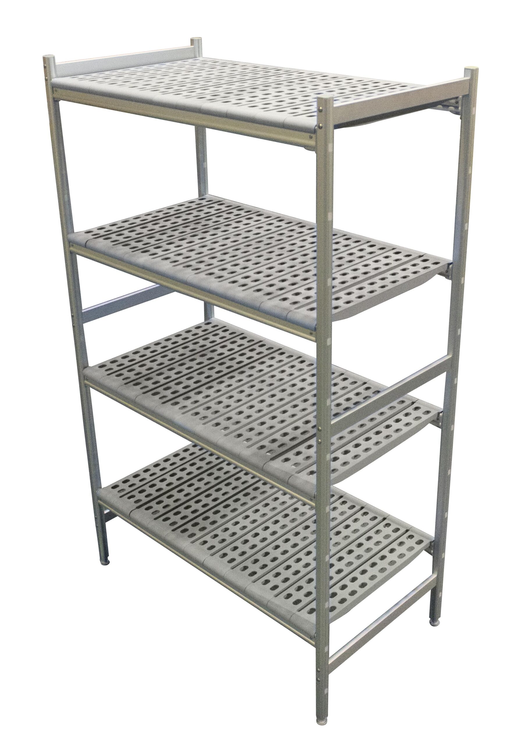 RAYONNAGE LINEAIRE ALU 5402X577 H.1700 4 NIV. POLY