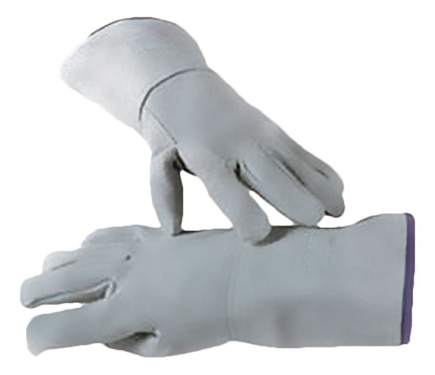 PAIRE DE GANTS DE PROTECTION THERMIQUE 300°C, 5 DOIGTS, AVEC MANCHETTE L-150 MM
