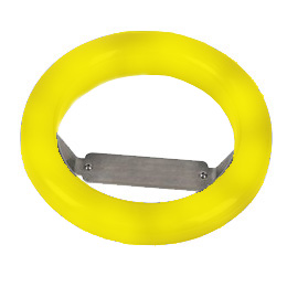 TVO AVEC AIMANT SEMI-OUVERT, COLLERETTE JAUNE ENCASTREMENT Ø201 MM / EXT. Ø235 MM / INT. Ø168 MM