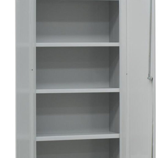 ARMOIRE DE RANGEMENT SANS PIEDS, 2 PORTES BATTANTES SERRURE A CLE
