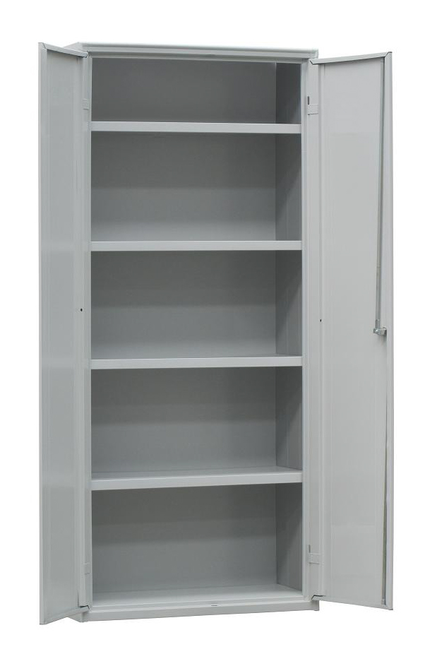 ARMOIRE DE RANGEMENT SANS PIEDS, 2 PORTES BATTANTES SERRURE A CLE
