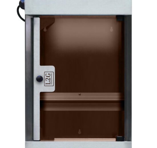 ARMOIRE DE STERILISATION A COUTEAUX TOIT PENTE CAP.7 COUTEAUX, AVEC SUPPORT AIMANT, MINUTERIE