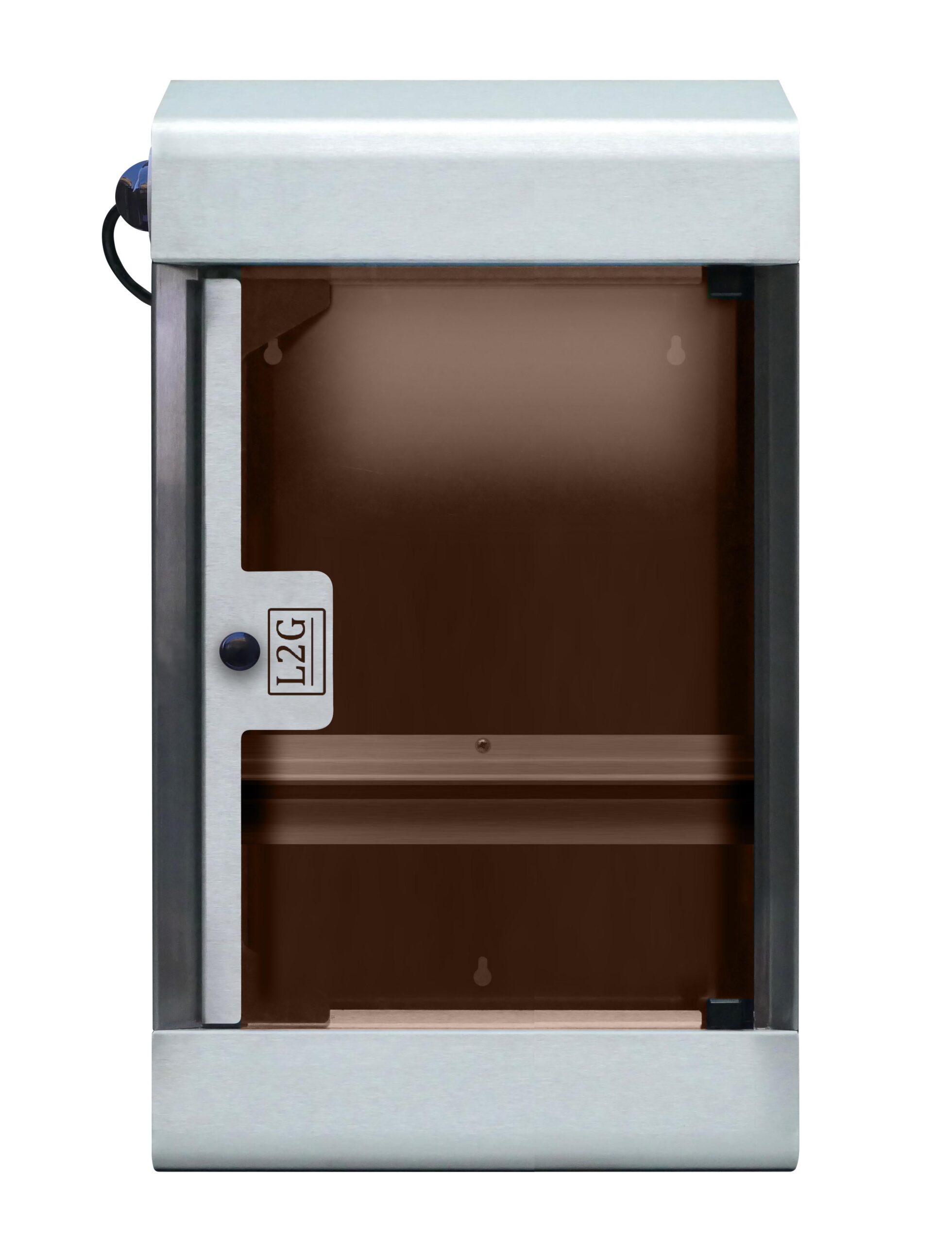 ARMOIRE DE STERILISATION A COUTEAUX TOIT PENTE CAP.7 COUTEAUX, AVEC SUPPORT AIMANT, MINUTERIE