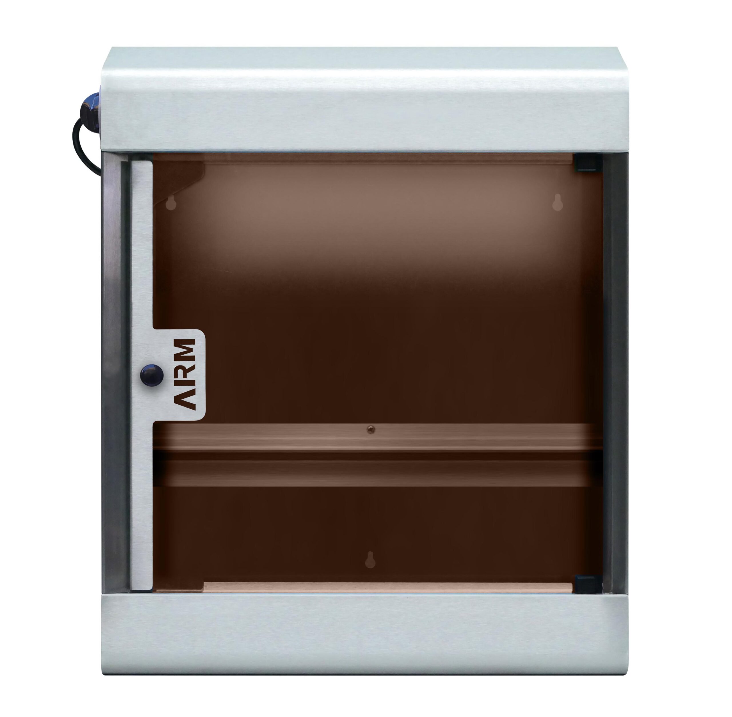 ARMOIRE DE STERILISATION A COUTEAUX TOIT PENTE CAP.10 COUTEAUX, AVEC SUPPORT AIMANT, MINUTERIE