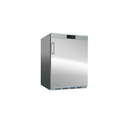 ARMOIRE REFRIGEREE EXT. INOX, INT. ABS, +2/+8°C, AVEC 2 CLAYETTES, FERMETURE A CLE