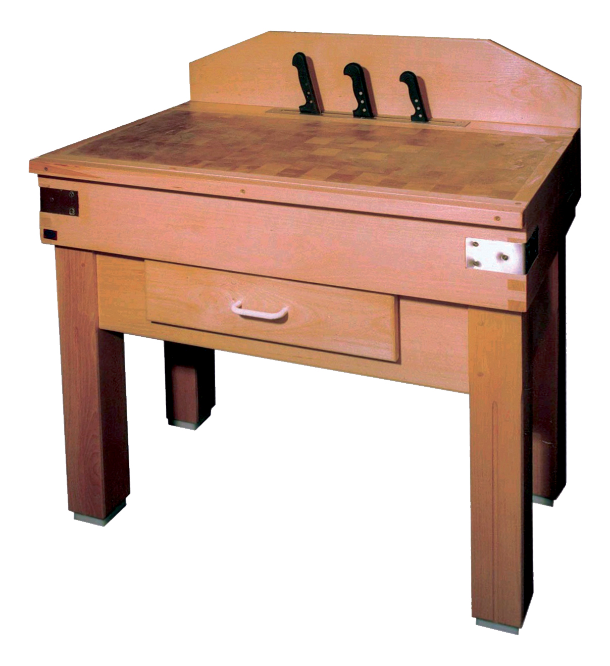 BILLOT BOIS MONTE COMPLET SUR PIETEMENT DESSUS REVERSIBLE 600 X 600 X 100 MM AVEC