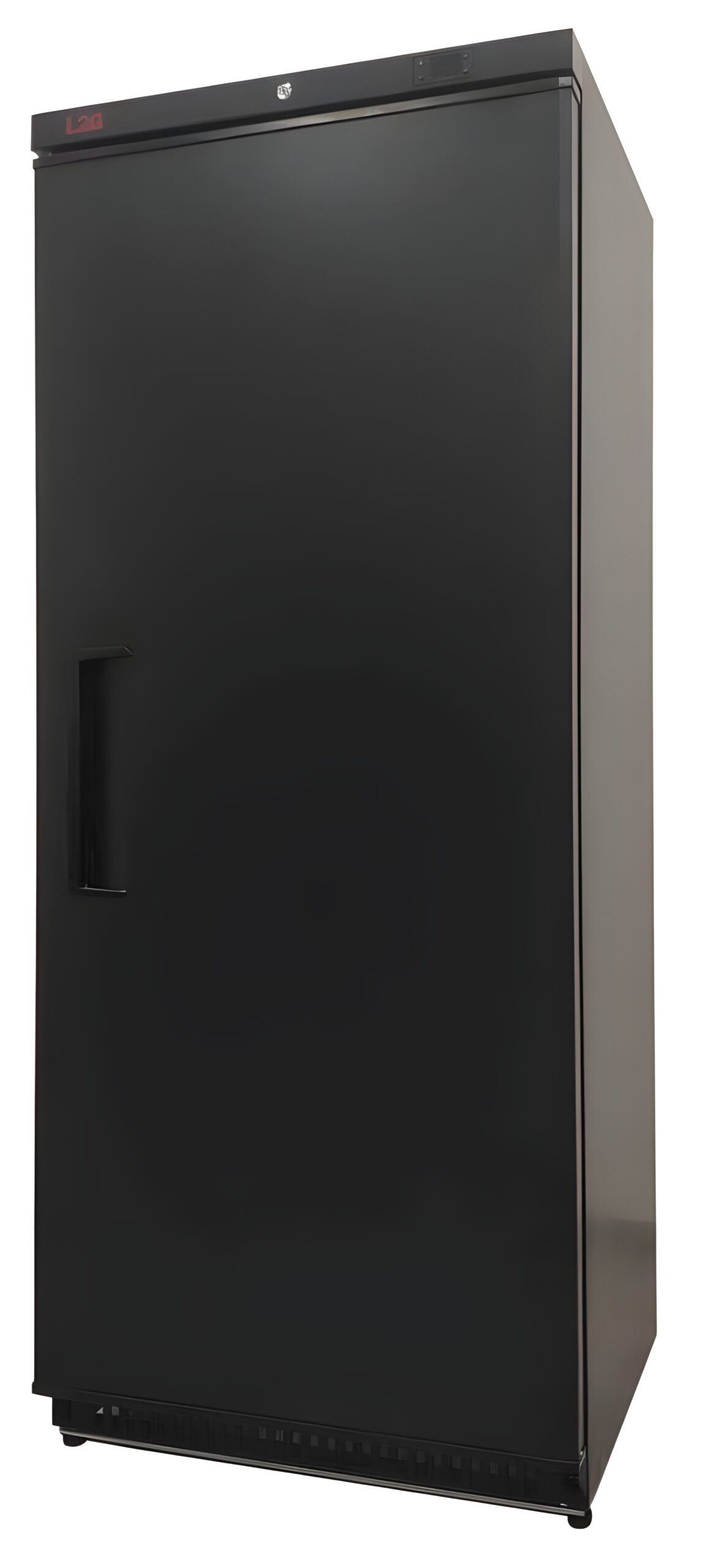 ARMOIRE REFRIGEREE NOIRE, 0/+8°C, INTERIEUR HIPS AVEC 4+1 CLAYETTES, FERMETURE A CLE, 600L