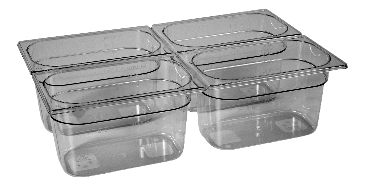 BAC GASTRO. COPOLYESTER GN1/4 PROF 65 MM SANS BISPHENOL A