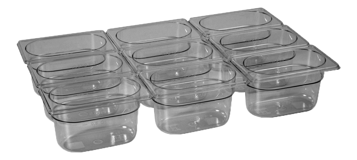 BAC GASTRO. COPOLYESTER GN1/9 PROF 100 MM SANS BISPHENOL A