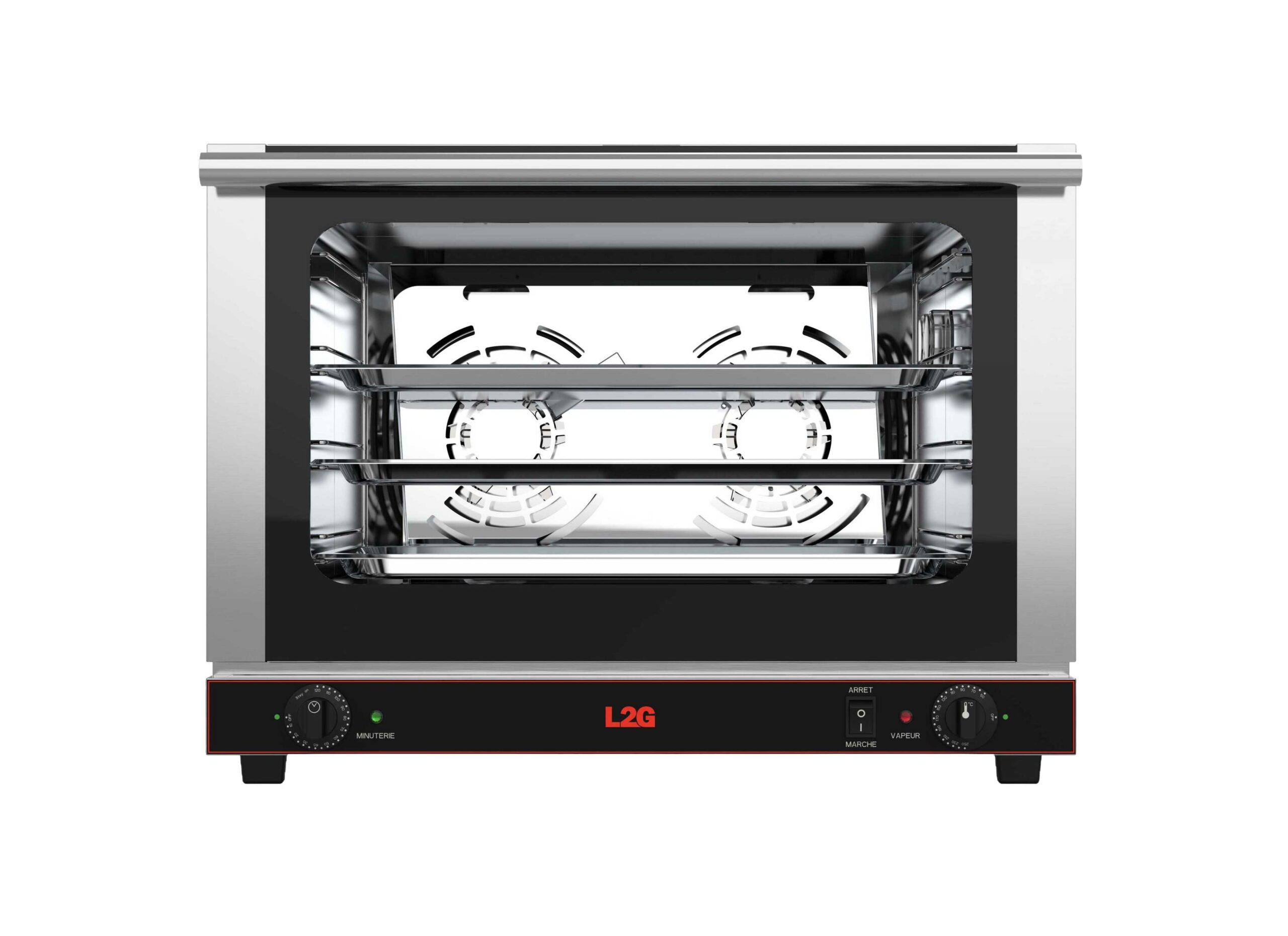 FOUR ELECTRIQUE A CONVECTION 4 NIVEAUX GN1/1 SANS HUMIDIFICATEUR, TIMER 120 MIN, ECLAIRAGE, 65L
