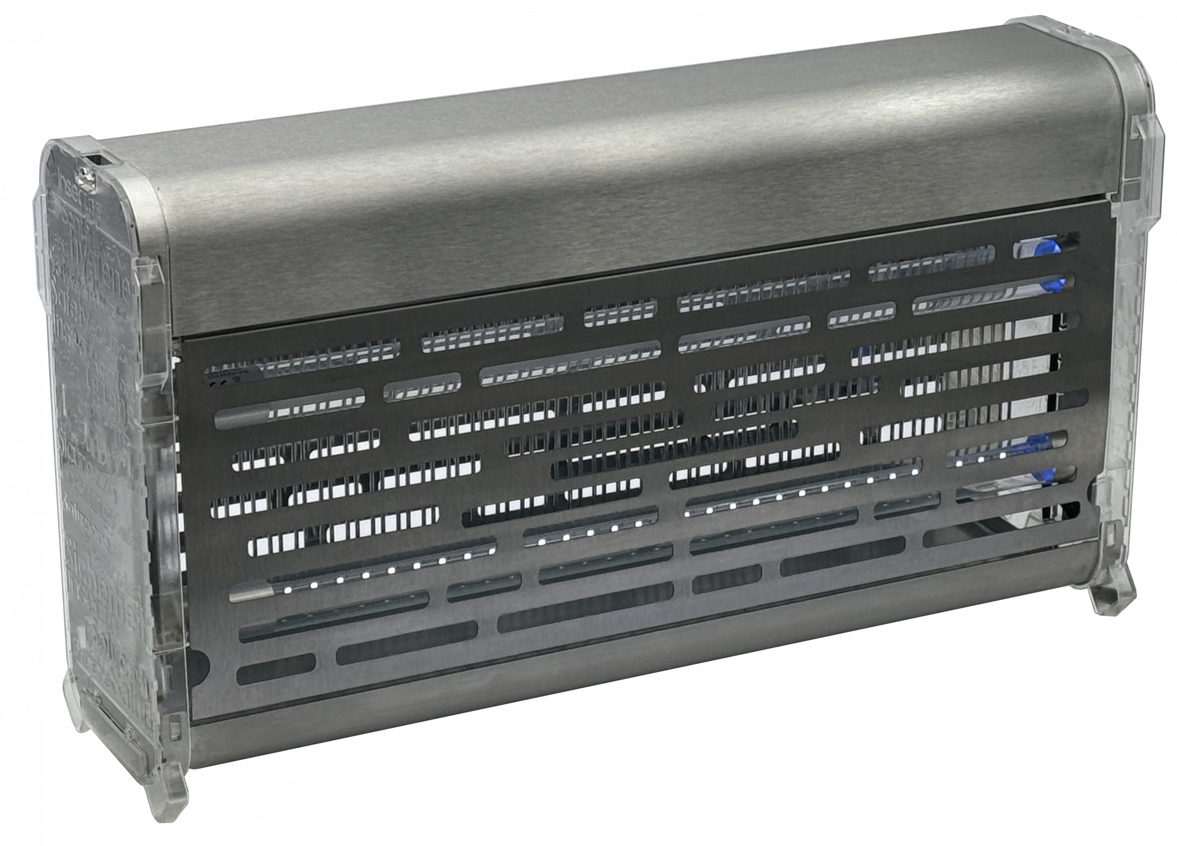 EXTERMINATEUR D'INSECTES INOX LED 2X7W ELECTRIQUE ET GLU, 2X7 W, COUVERTURE 180 M²