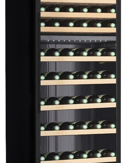 CAVE A VIN 2 ZONES +5/+12°C EN BAS ET +12/+20°C EN HAUT, CAP. 142 BOUTEILLES DE D.75 MM