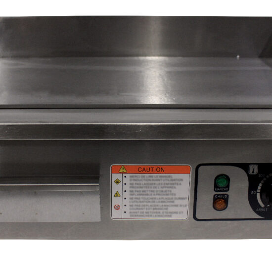 PLANCHA A SNACKER ELECTRIQUE 540MM DESSUS CHROME SURF.UTILE 540X300 MM