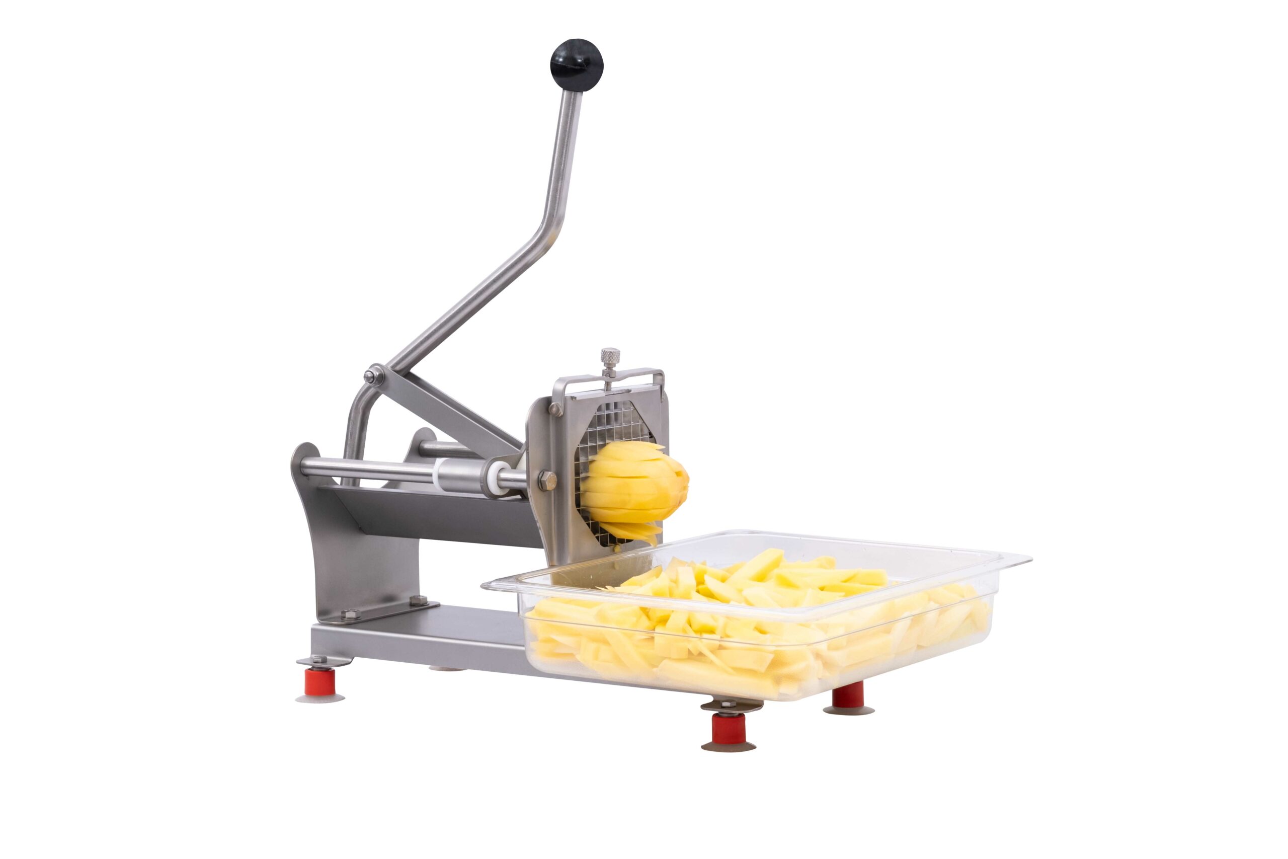COUPE-FRITES MANUEL INOX A POSER SUR TABLE GRILLE DE 10X10 MM