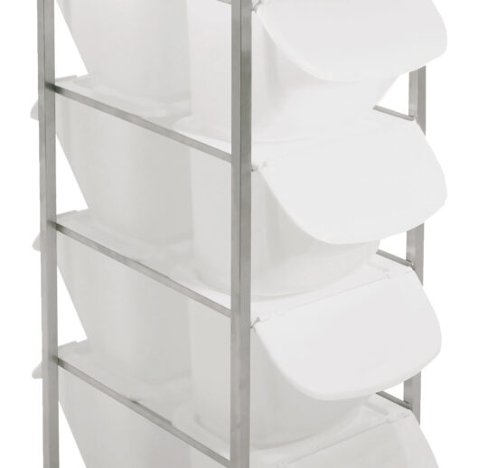 ECHELLE POUR BACS A INGREDIENTS 15L, INOX 304, SUR ROULETTES D.125MM, POUR 10 BACS 15L, 2 X 5 NIVEAUX
