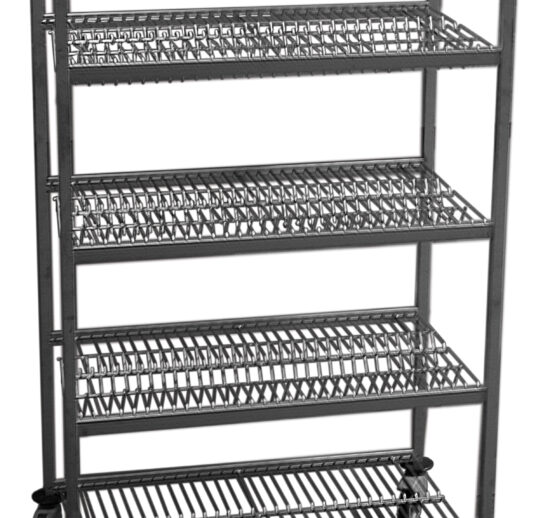 CHARIOT D'EGOUTTAGE INOX BACS ET PLATEAUX 64 BACS OU 124 PLATEAUX GN1/1