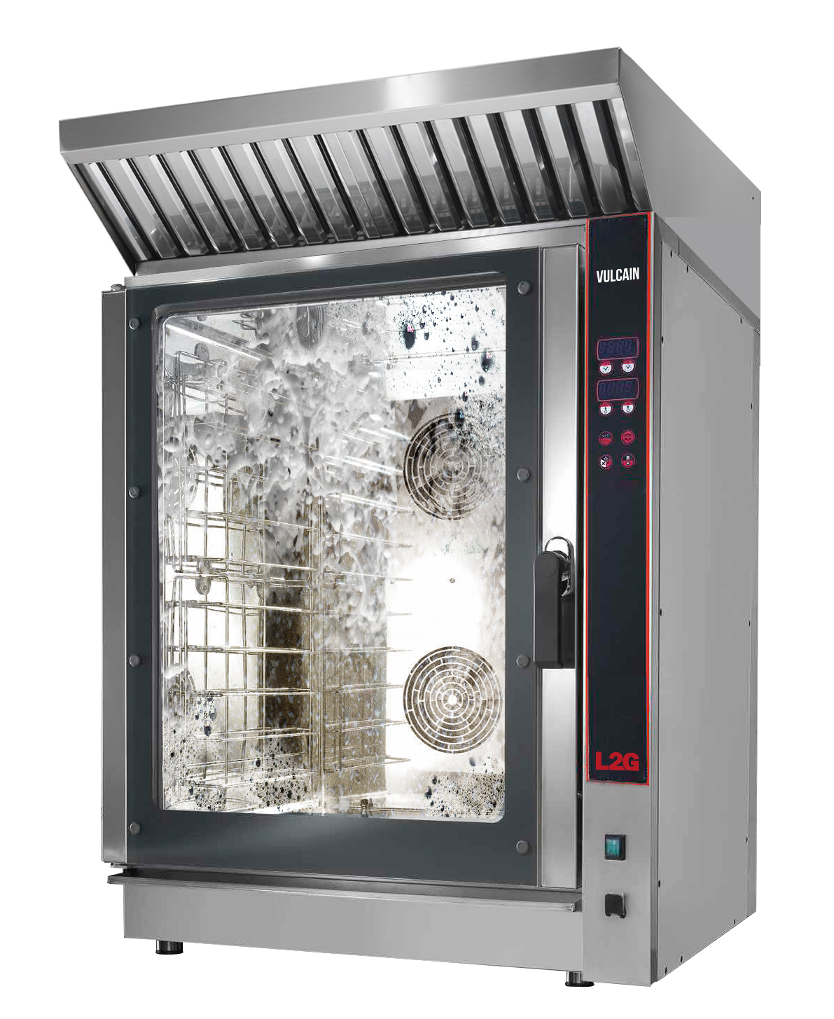 FOUR ELECTRIQUE MIXTE PROGRAMMABLE 10 NIV.GN1/1 OU 600X400 MM, AUTONETTOYANT, INJECTION D'EAU