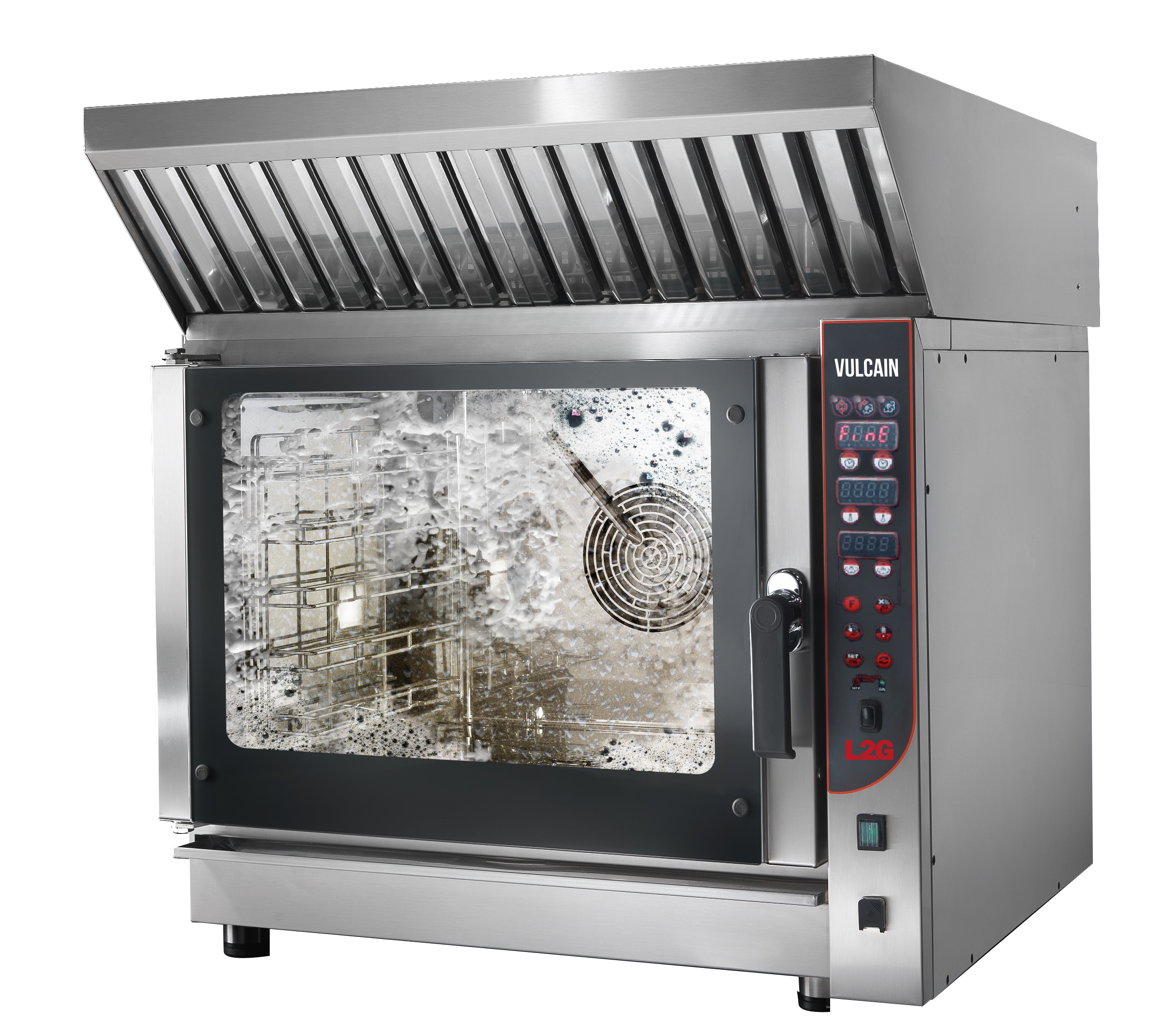 FOUR ELECTRIQUE MIXTE PROGRAMMABLE 5 NIV.GN1/1 OU 600X400 MM, AUTONETTOYANT, INJECTION D'EAU