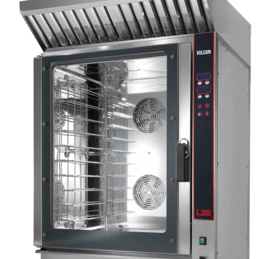 FOUR ELECTRIQUE MIXTE  10 NIV. GN1/1 OU 600X400 MM VENTILATION LATERALE, INJECTION D'EAU,PROGRAMMABLE