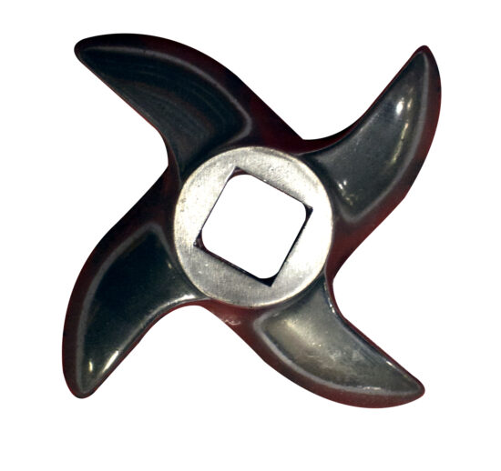 COUTEAU A LAMES RAPPORTEES TYPE N°22. SIMPLE COUPE 1 FACE INOX POUR HACHOIR SIMPLE COUPE (ENTERPRISE)