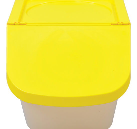 COUVERCLE JAUNE POUR CONTENEUR UNIVERSEL 40L REF BAC40L