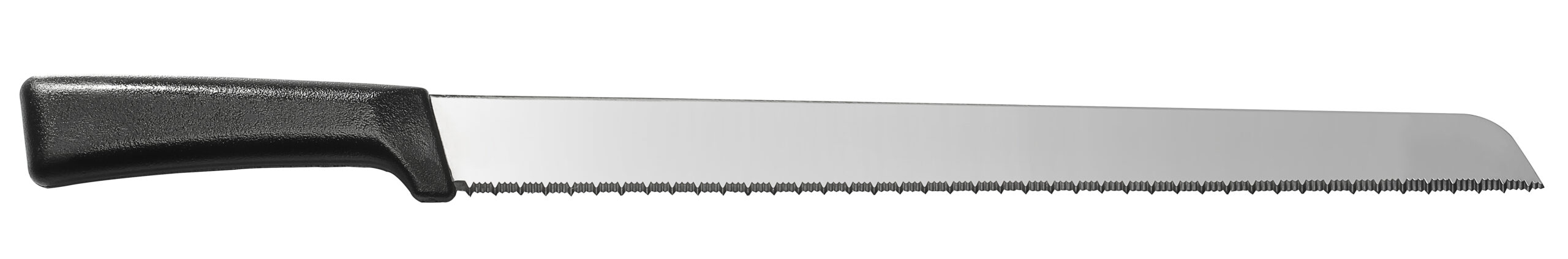 COUTEAU A PAINS ET VIENNOISERIES MICRO DENTEE BREVETE L- LAME 350 MM, ,MANCHE ERGONOMIQUE NOIR