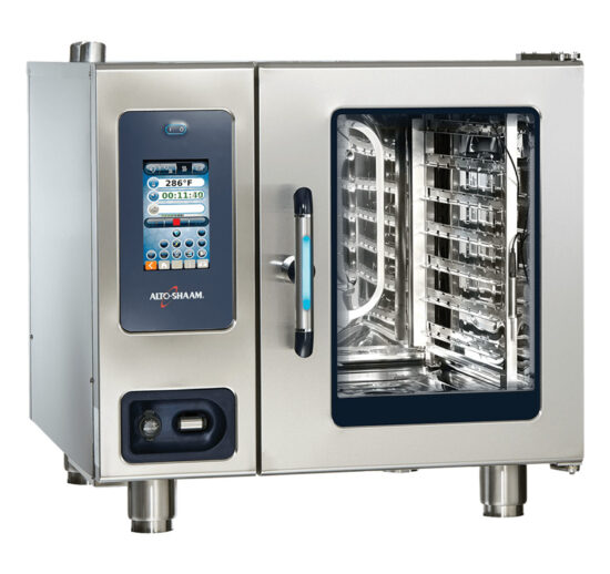 FOUR COMBINE ELECTRIQUE MIXTE-FUMOIR 6 NIVEAUX GN1/1 AVEC SYSTEME DE NETTOYAGE