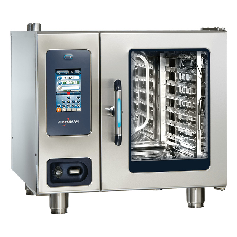 FOUR COMBINE ELECTRIQUE MIXTE-FUMOIR 6 NIVEAUX GN1/1 AVEC SYSTEME DE NETTOYAGE