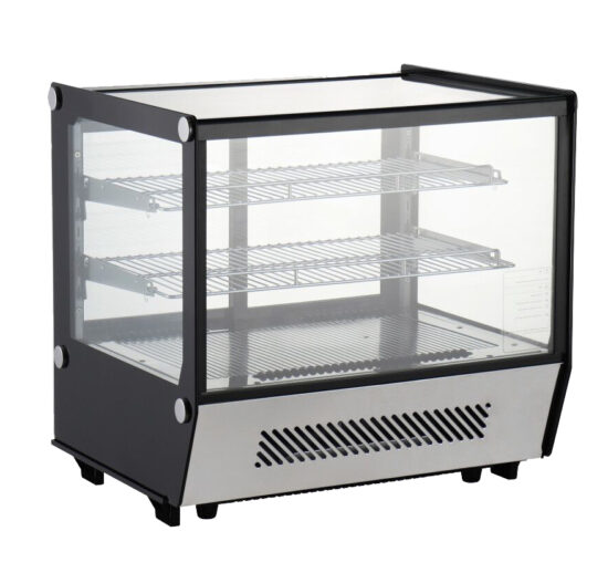 VITRINE DE PRESENTATION REFRIGEREE 160 LITRES, 0/+12°C,VITRE AVANT DROITE, ECLAIRAGE LED