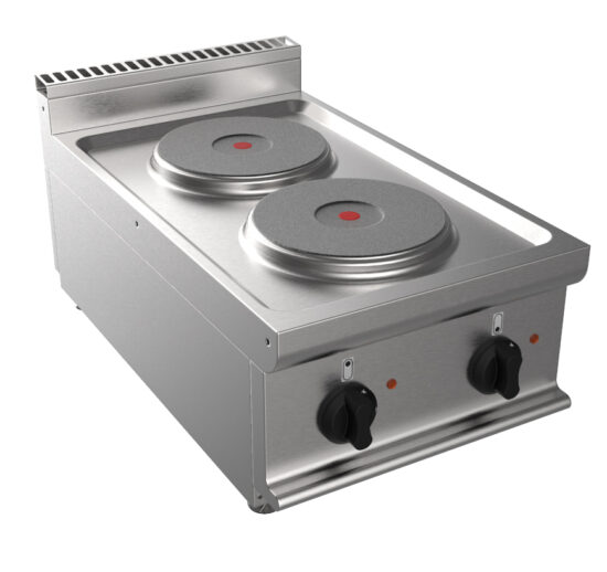 FOURNEAU ELECTRIQUE 2 PLAQUES RONDES D220 A POSER 2X2.6 KW