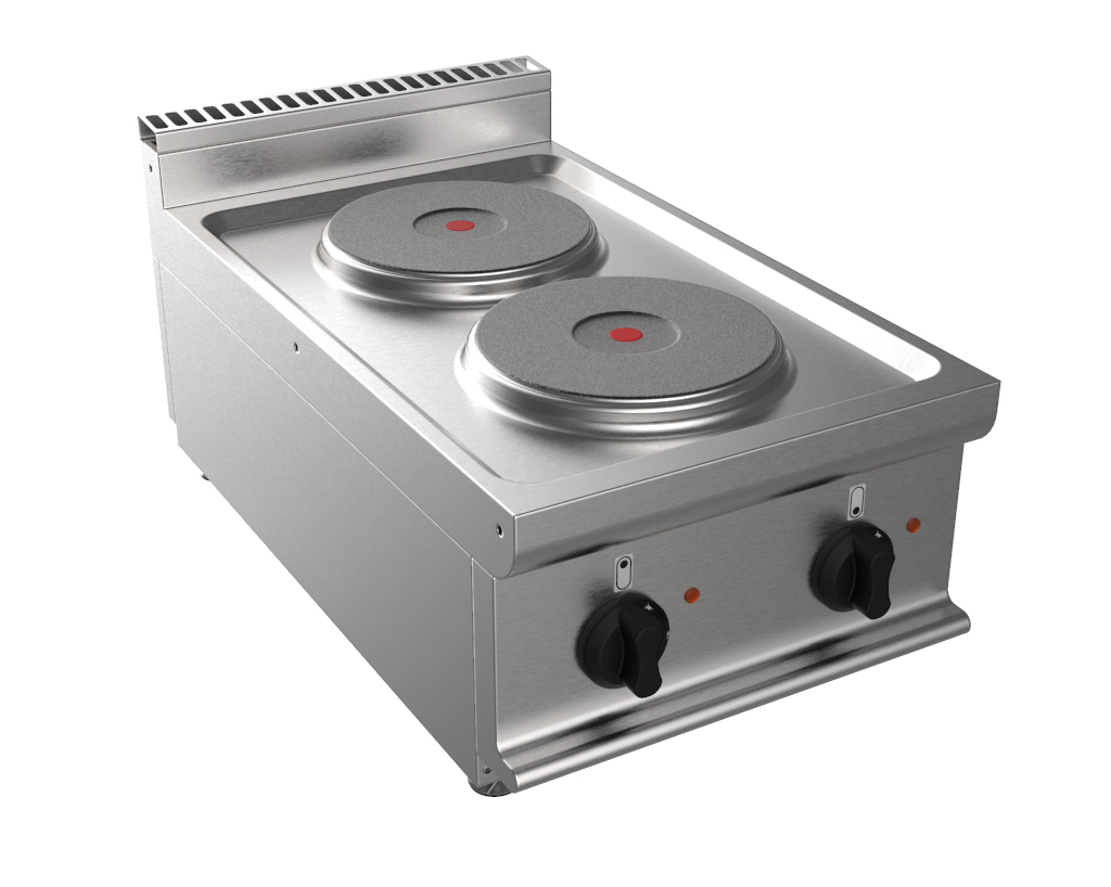 FOURNEAU ELECTRIQUE 2 PLAQUES RONDES D220 A POSER 2X2.6 KW