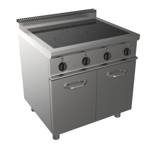 FOURNEAU ELECTRIQUE VITROCERAMIQUE SUR PLACARD FERME 4 PLAQUES 4X2.5 KW